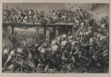Storming of Delhi, engraved by T.H. Sherratt, published by the London Printing and Publishing Company